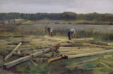 Bouwplaats bij Wesslingersee, 1876
